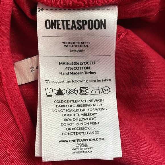 New One Teaspoon Tuxedo Taylor Pants Red Tux Stripe Pleat Front Sz 25 - Picture 12 of 12